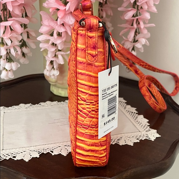 NWT. Brahmin Dusty Orange Marley crossbody - Picture 3 of 6